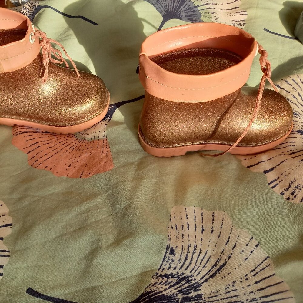 Mini Melissa rain boots for kids, pink,  8 / 24 - Picture 4 of 13